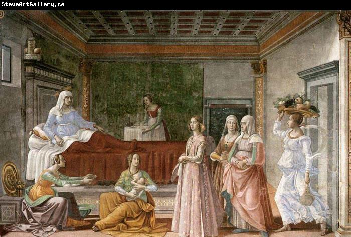 Domenico Ghirlandaio Birth of St John the Baptist